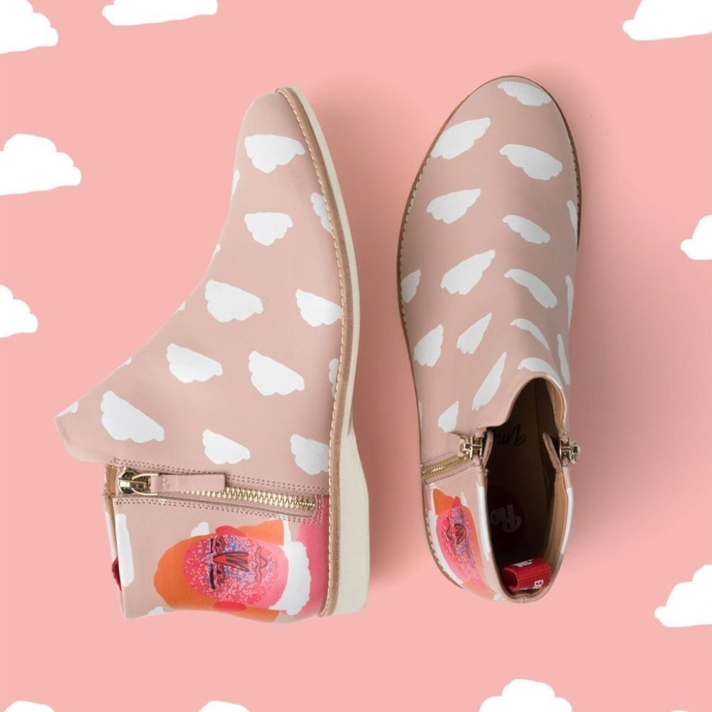 Rollie x Amber Vittoria Pink Side Sip Ankle Boot "Head in the  clouds" 38 (7)